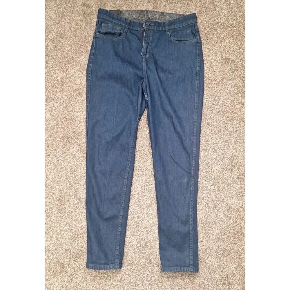 BLUELAB Womens Reversible Pants Gray Pattern/Blue Size 27 X 26 - Picture 8 of 14